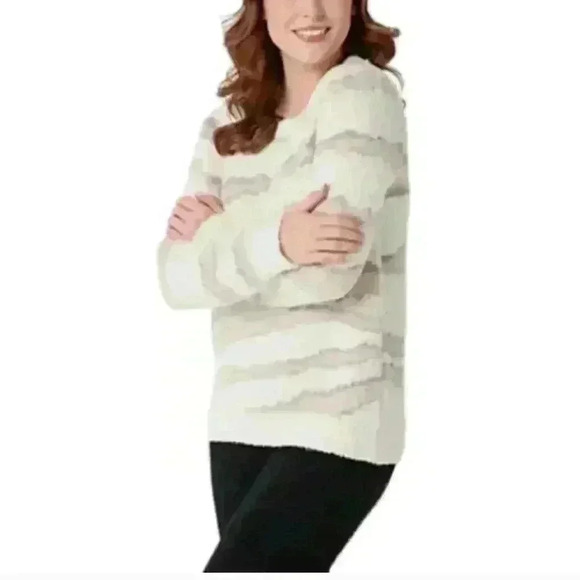 Barefoot Dreams Cozychic Seaside Crew Neck Pullover - Picture 1 of 8